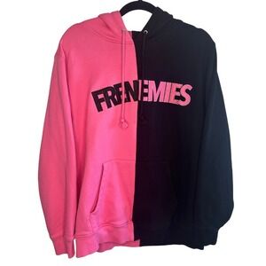 Teddy Fresh Frenemies Hoodie H3 Limited Edition Merch Split Black/Pink Large